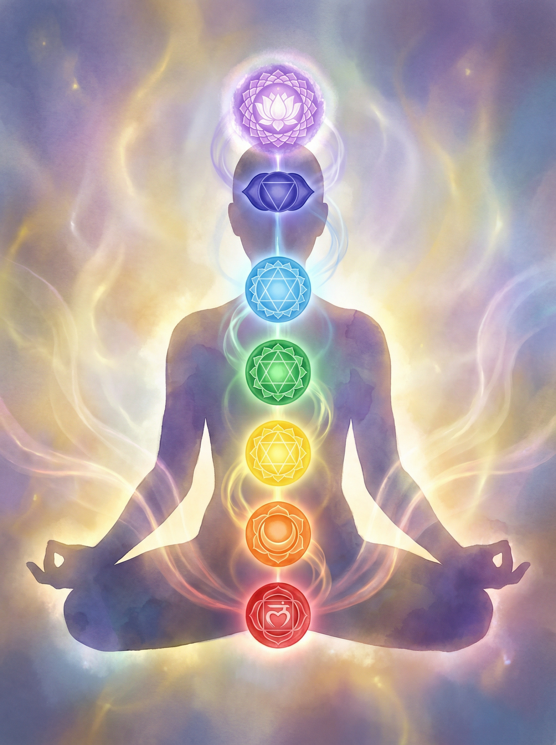 Seven Chakras Illustration